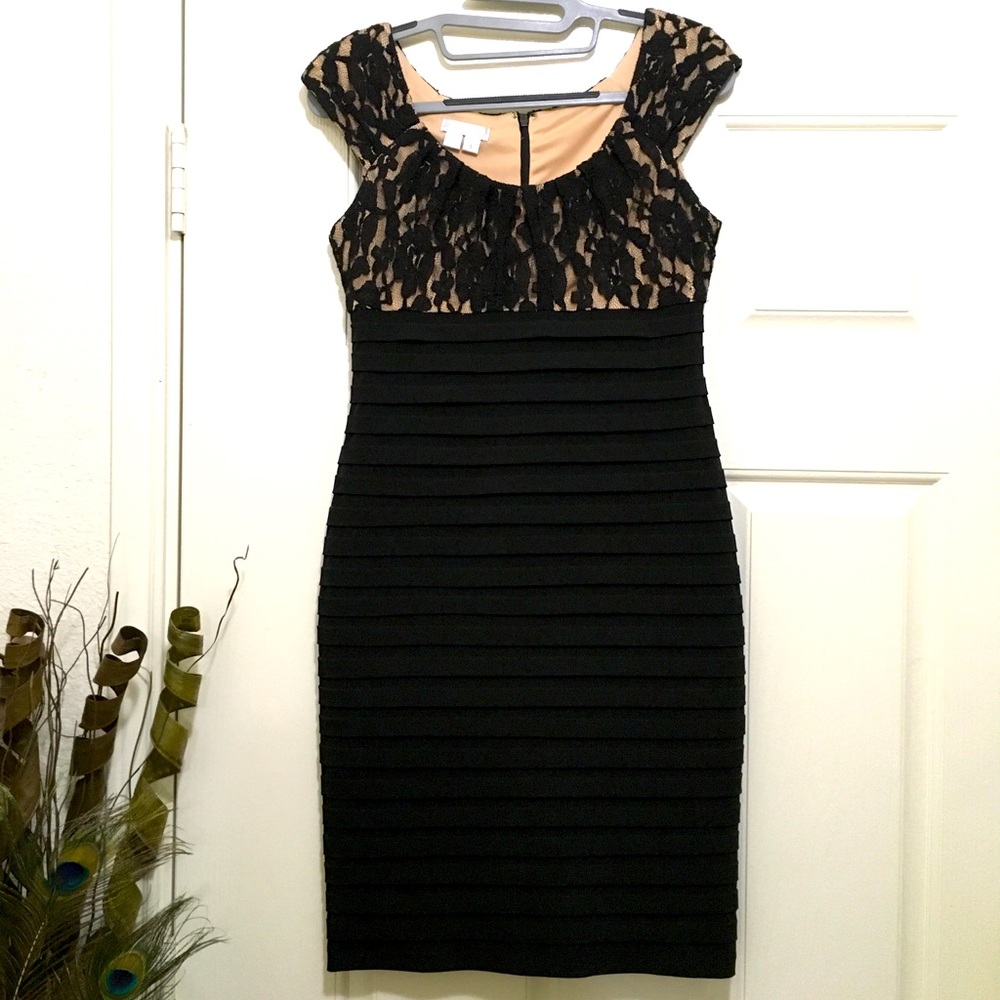 Black Lace Bodycon Dress